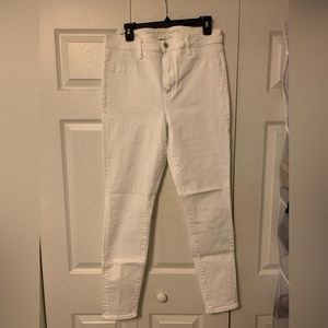 American Eagle White Jeans Size 14 Long
